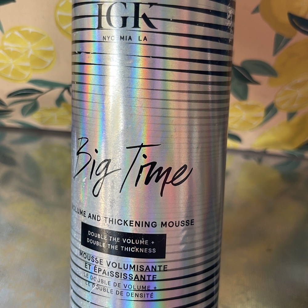 Igk volume and thinking mousse